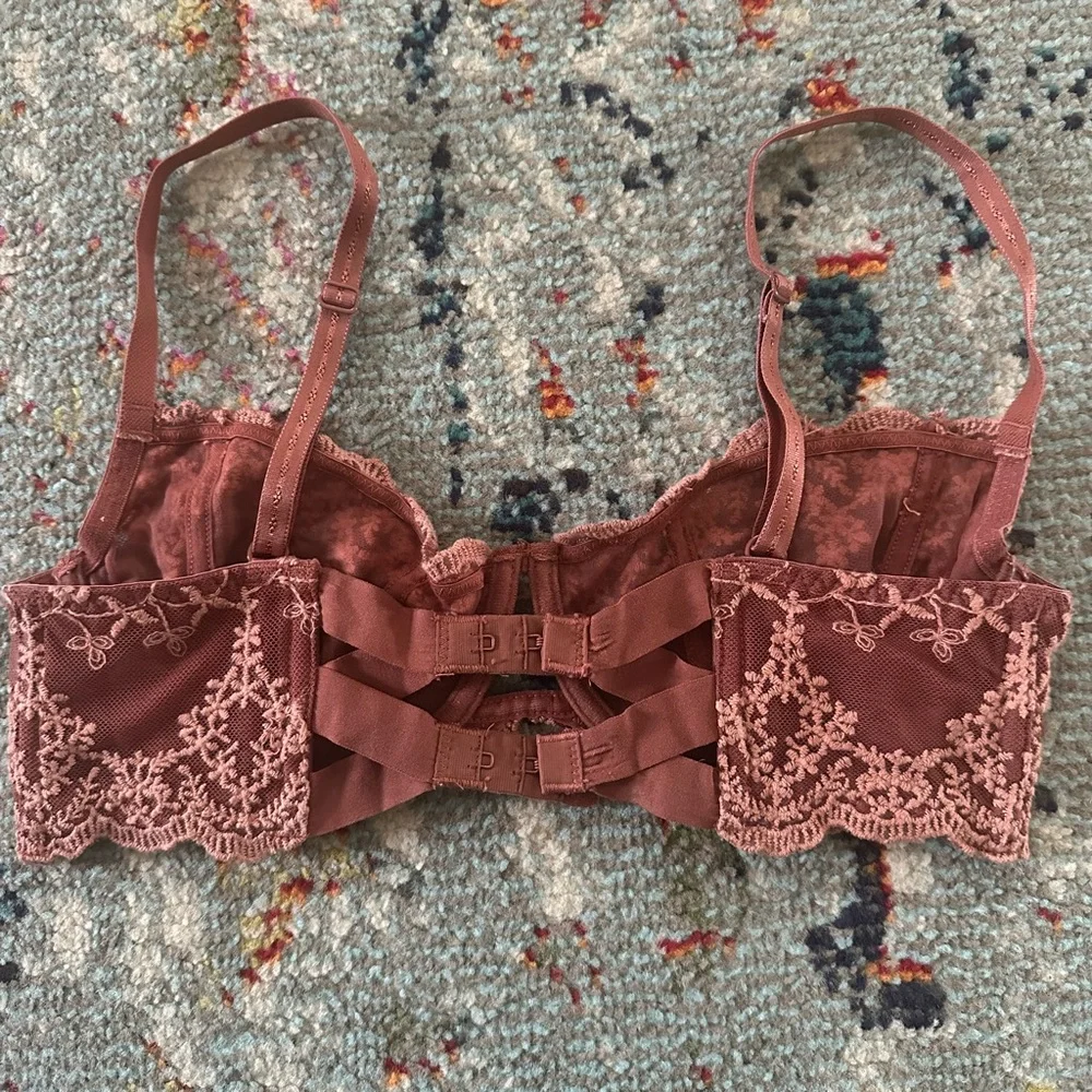Free People Rose Lace Underwire Balconette Bra